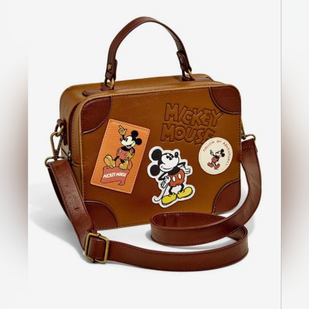 Loungefly Disney Mickey Mouse suitcase crossbody bag